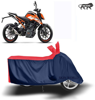 SKIN WORLD Two Wheeler Cover for KTM(250 Duke, Red)