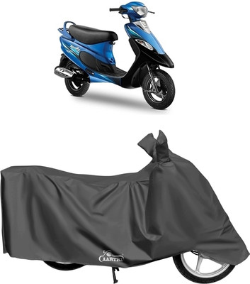 DROHAR Waterproof Two Wheeler Cover for TVS(Pep+, Grey)
