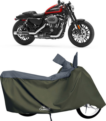 DROHAR Waterproof Two Wheeler Cover for Harley Davidson(Roadster, Grey)