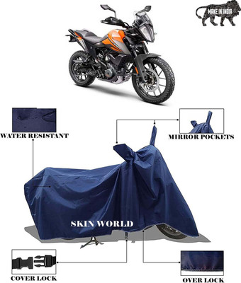 SKIN WORLD Two Wheeler Cover for KTM(250 Duke BS6, Blue)