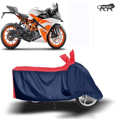 SKIN WORLD Two Wheeler Cover for KTM(RC 200, Red)