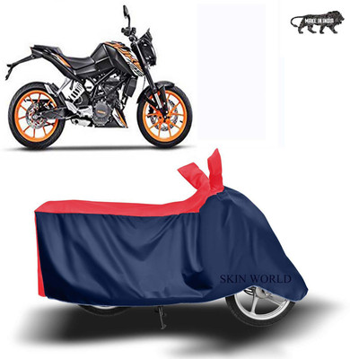 SKIN WORLD Two Wheeler Cover for KTM(125 Duke, Red)
