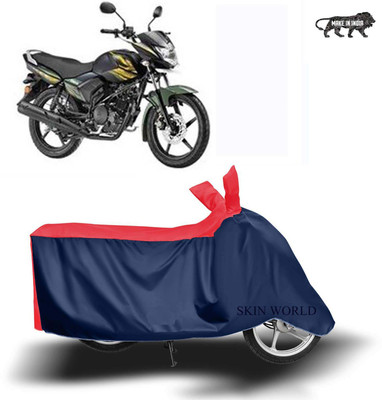 SKIN WORLD Two Wheeler Cover for Yamaha(Saluto, Red)