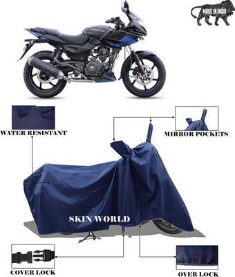 APNEK Waterproof Two Wheeler Cover for Bajaj(Pulsar 200, Blue)