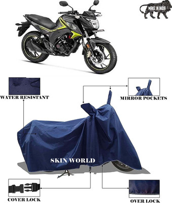 THE REAL ARV Waterproof Two Wheeler Cover for Honda(CB Hornet 160, Blue)