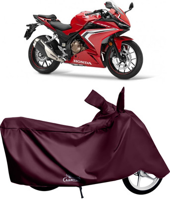 DROHAR Waterproof Two Wheeler Cover for Honda(CBR500R, Red)