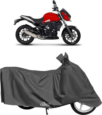 DROHAR Waterproof Two Wheeler Cover for Mahindra(Mojo, Grey)
