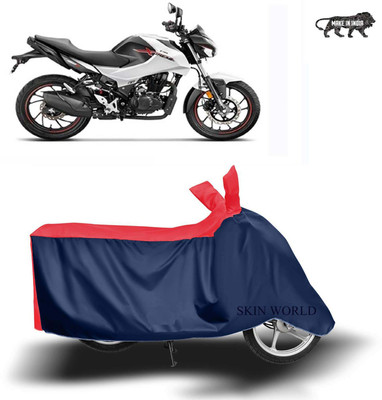 SKIN WORLD Two Wheeler Cover for Hero(Xtreme, Red, Blue)