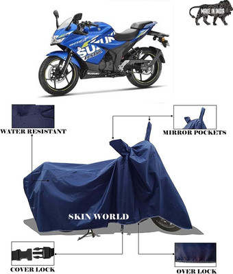THE REAL ARV Waterproof Two Wheeler Cover for Suzuki(GSX R1300 Hayabusa, Blue)