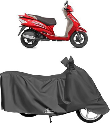 XAFO Waterproof Two Wheeler Cover for TVS(Wego, Grey)