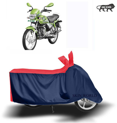 SKIN WORLD Two Wheeler Cover for Hero(HF Deluxe BS6, Red)