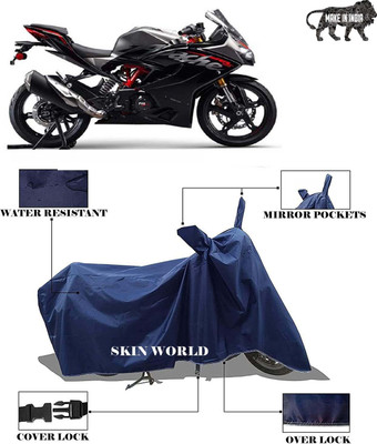 APNEK Waterproof Two Wheeler Cover for TVS(Apache RR 310, Blue)