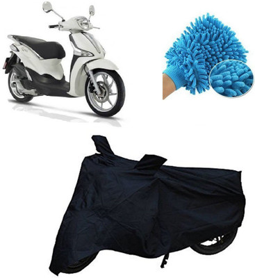 Adhvik Two Wheeler Cover for Aprilia(Black)