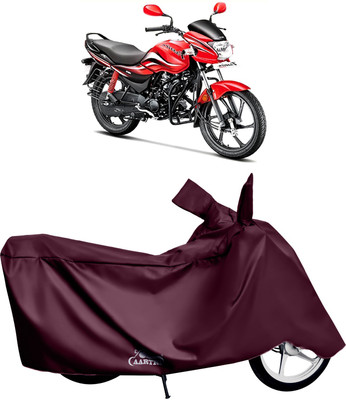 DROHAR Waterproof Two Wheeler Cover for Hero(Passion, Red)