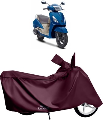 VITSOA Waterproof Two Wheeler Cover for TVS(Jupiter, Red)