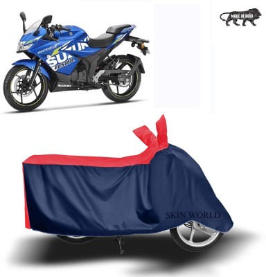 SKIN WORLD Two Wheeler Cover for Suzuki(GSX R1300 Hayabusa, Red)