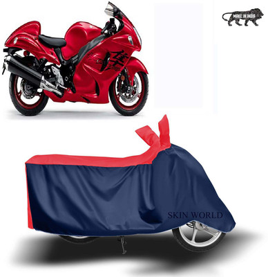SKIN WORLD Two Wheeler Cover for Suzuki(Gixxer SF 250, Red)