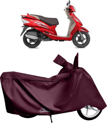 XAFO Waterproof Two Wheeler Cover for TVS(Wego, Red)