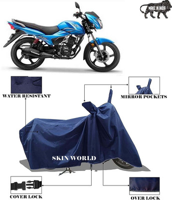 THE REAL ARV Waterproof Two Wheeler Cover for TVS(Victor, Blue)