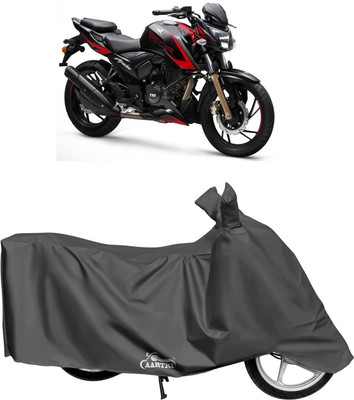 DROHAR Waterproof Two Wheeler Cover for TVS(Apache, Grey)