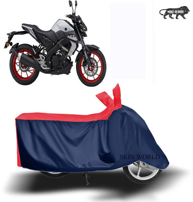 SKIN WORLD Two Wheeler Cover for Yamaha(MT-15, Red)