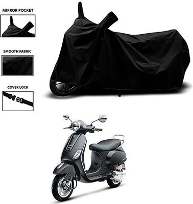 KEDIT Two Wheeler Cover for Vespa(VXL 125 BS6, Black)