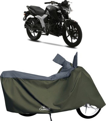 DROHAR Waterproof Two Wheeler Cover for TVS(Apache, Grey)