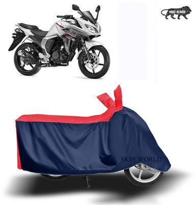 SKIN WORLD Two Wheeler Cover for Yamaha(FZ S FI (V 2.0), Red, Blue)