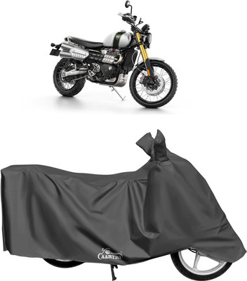 DROHAR Waterproof Two Wheeler Cover for Triumph(Scrambler, Grey)