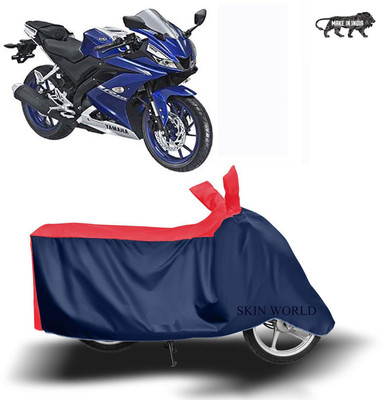 SKIN WORLD Two Wheeler Cover for Yamaha(YZF R15 V3.0, Red)