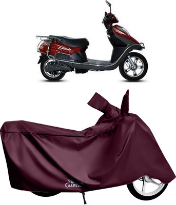 DROHAR Waterproof Two Wheeler Cover for Hero(Electric, Red)