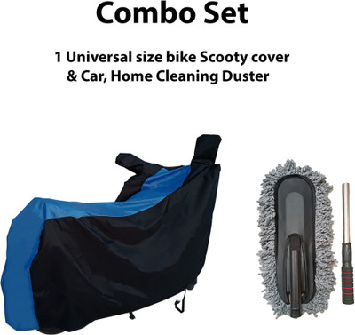 Shelterhub Enterprises Two Wheeler Cover for Suzuki(GSX, Black, Blue)