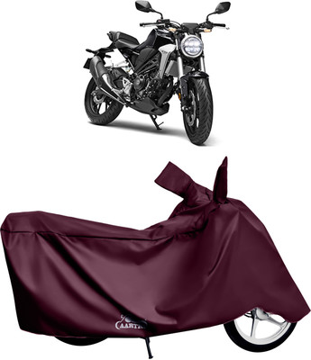 DROHAR Waterproof Two Wheeler Cover for Honda(CB300R, Red)