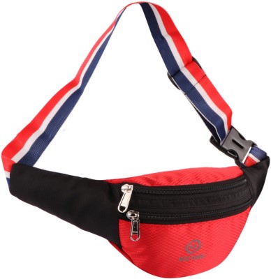 Nice Purse Red/Black Polyester Waist Bag-03 Waist Bag(Red, Black)