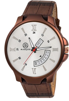 MarkQues Privy Brown Day And Date Functioning Watches For Boys Style High Quality Analog Watch  - For Men