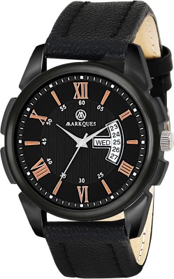 MarkQues Invader All Black Day And Date Functioning Watches For Boys Style High Quality Analog Watch  - For Men