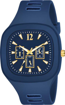 AARATI ENTERPRISE Stylish Square Dial Smooth Silicon Strap , Analog Watch Analog Watch 001 Analog Watch  - For Men