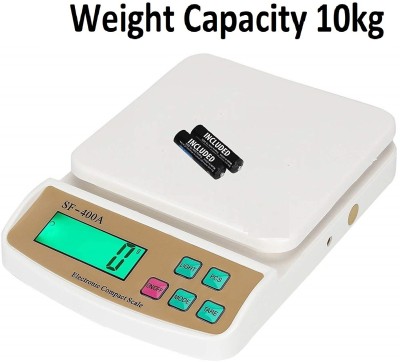 Siya Shine Kitchen, Table top weight machine, Electronic Digital 1Gram-10 Kg Weight ScaleV1 Weighing Scale(White)