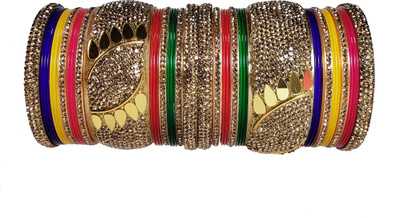 SASCO Plastic Zircon Gold-plated Chudas(Pack of 30)