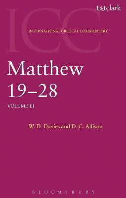 Matthew 19-28(English, Paperback, Davies W. D.)