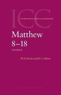 Matthew 8-18(English, Hardcover, Davies W. D.)