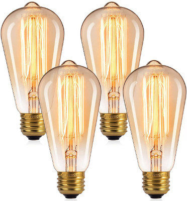 Arus 100 W Basic Capsule E26 Incandescent Bulb(Yellow, Pack of 4)