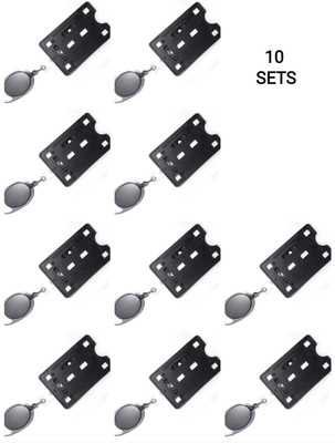 R K SALES 1 Card Holder(Set of 10, Black)