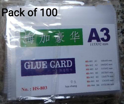 R K SALES 100 Card Holder(Set of 100, White)