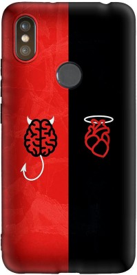 printwhiz Back Cover for Mi Redmi Y2(Black, Red)