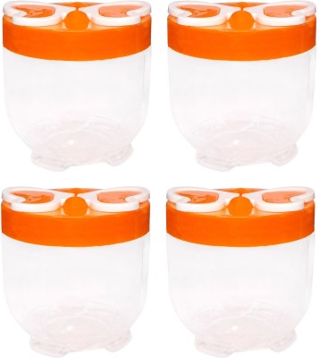 Kotak Sales Plastic Grocery Container  - 500 ml(Pack of 4, Orange)