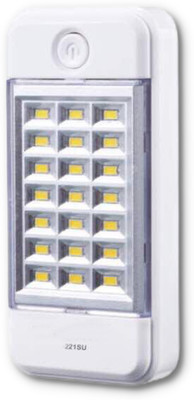 Sanjana Collections 21 SMD Bright White Light + Solar Chargeable + Mobile Charging 6 hrs Lantern Emergency Light(White)