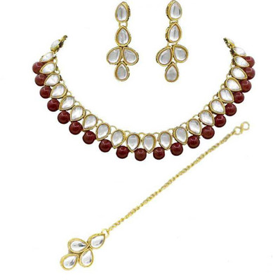 CATALYST Alloy Brass Brown Jewellery Set(Pack of 1)