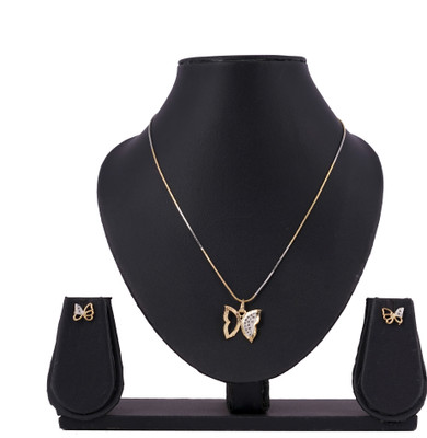 Laksh Alloy Gold-plated Gold Jewellery Set(Pack of 1)
