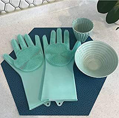Amulakh Multicolor Silicon Kitchen Linen Set(Pack of 2)